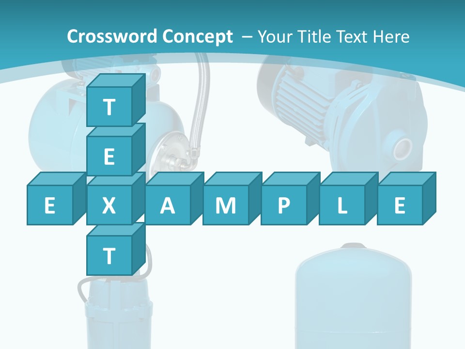 Water Backgrounds Pumps PowerPoint Template