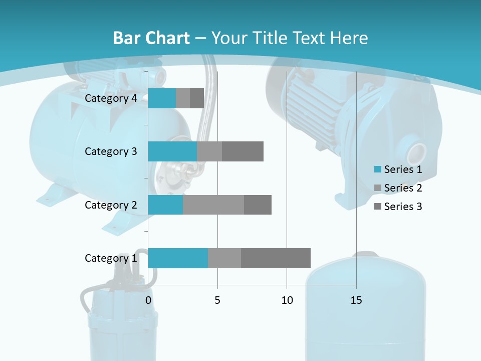 Water Backgrounds Pumps PowerPoint Template