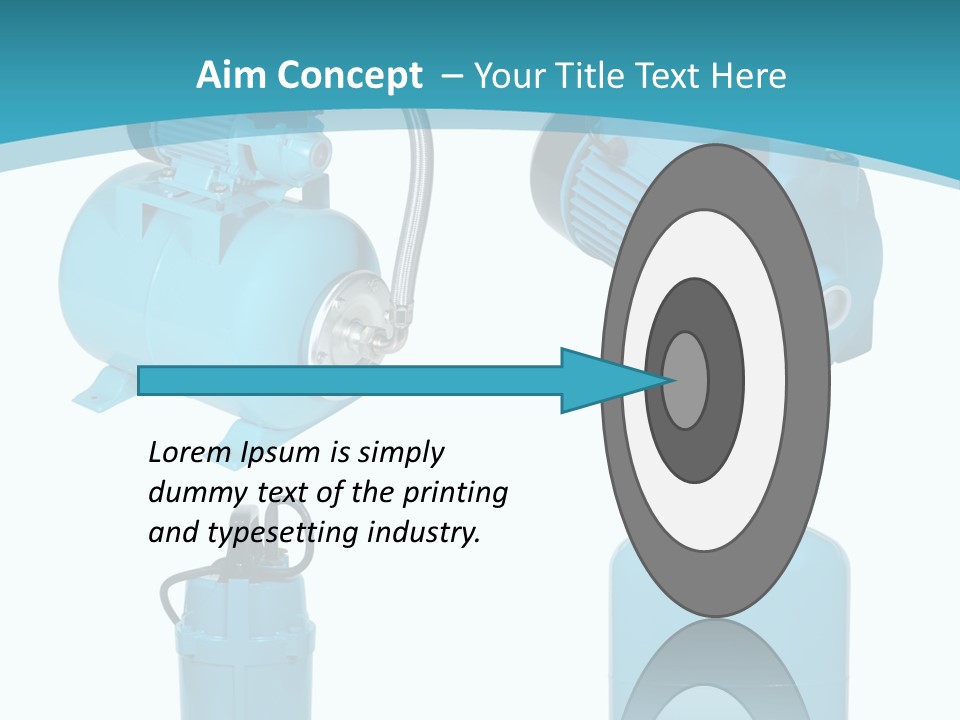 Water Backgrounds Pumps PowerPoint Template