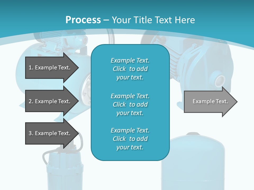 Water Backgrounds Pumps PowerPoint Template