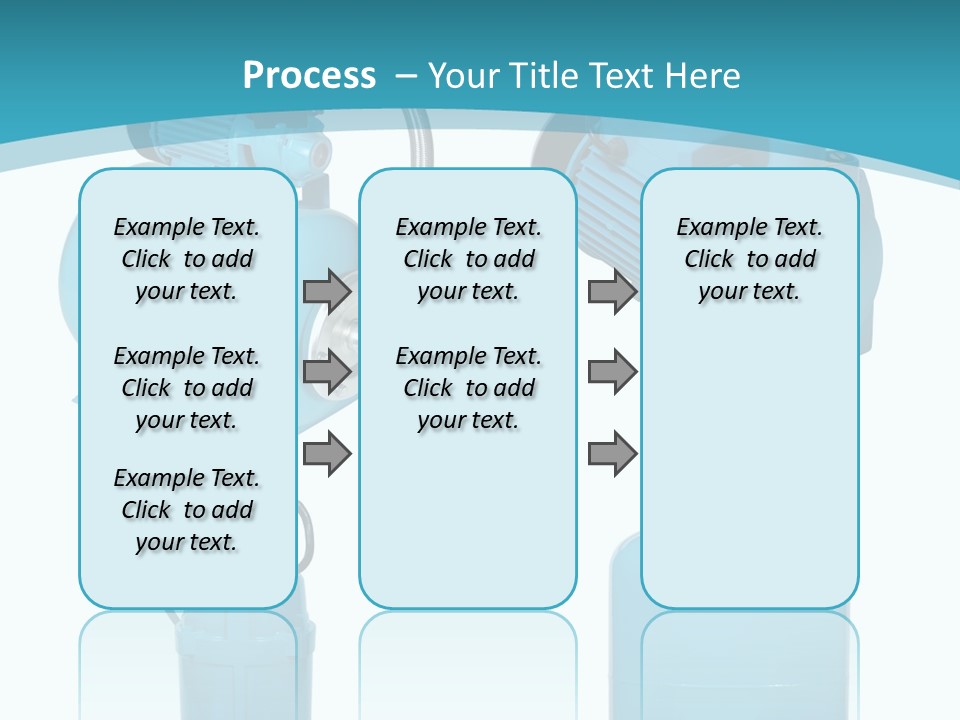 Water Backgrounds Pumps PowerPoint Template