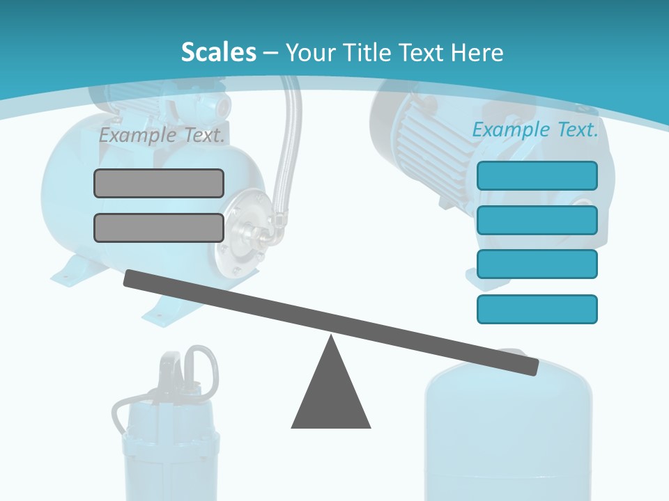 Water Backgrounds Pumps PowerPoint Template