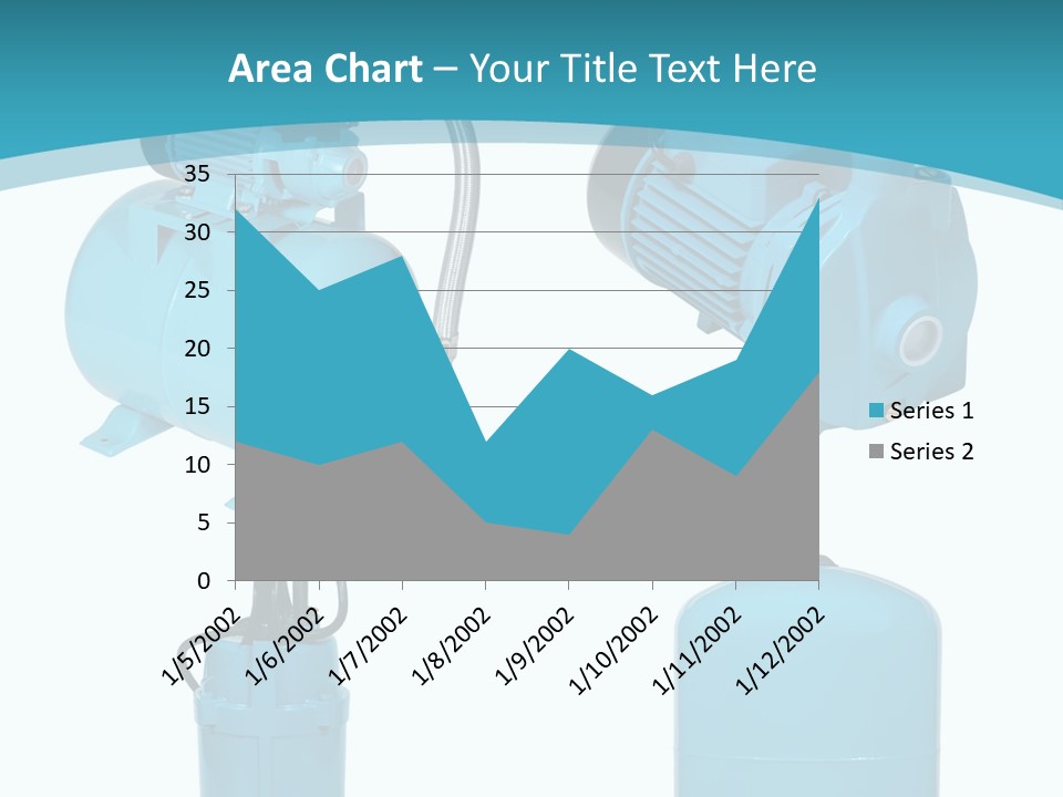 Water Backgrounds Pumps PowerPoint Template