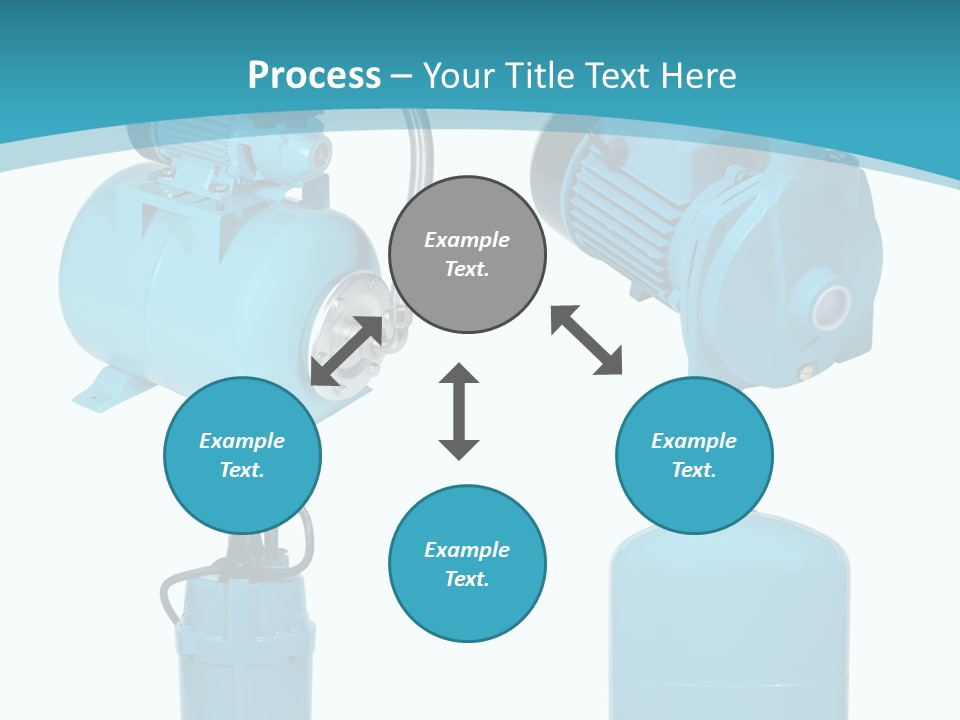 Water Backgrounds Pumps PowerPoint Template