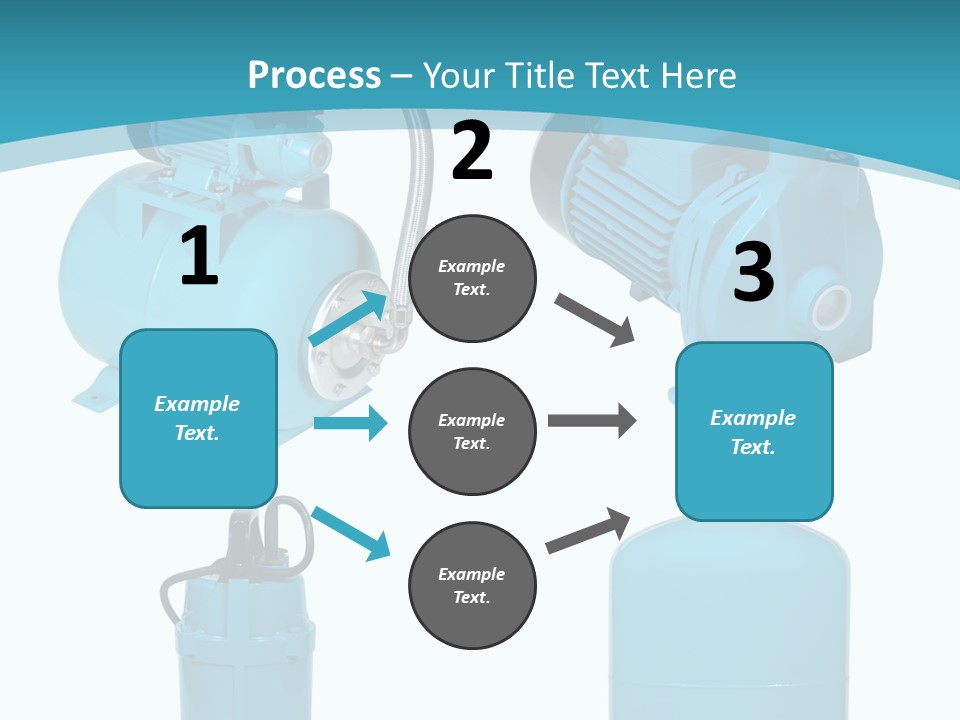 Water Backgrounds Pumps PowerPoint Template