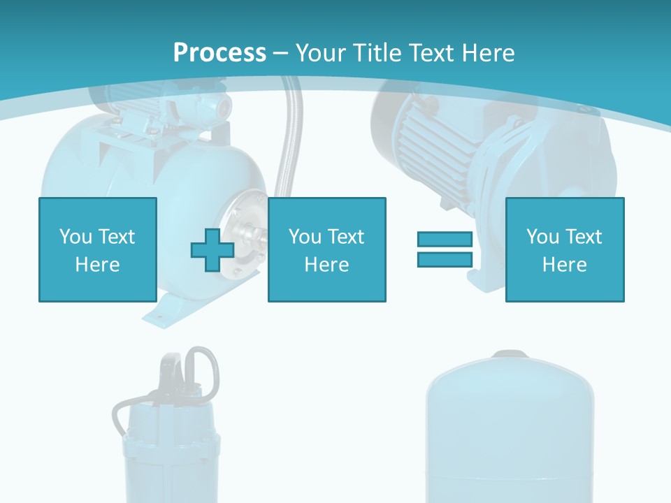 Water Backgrounds Pumps PowerPoint Template