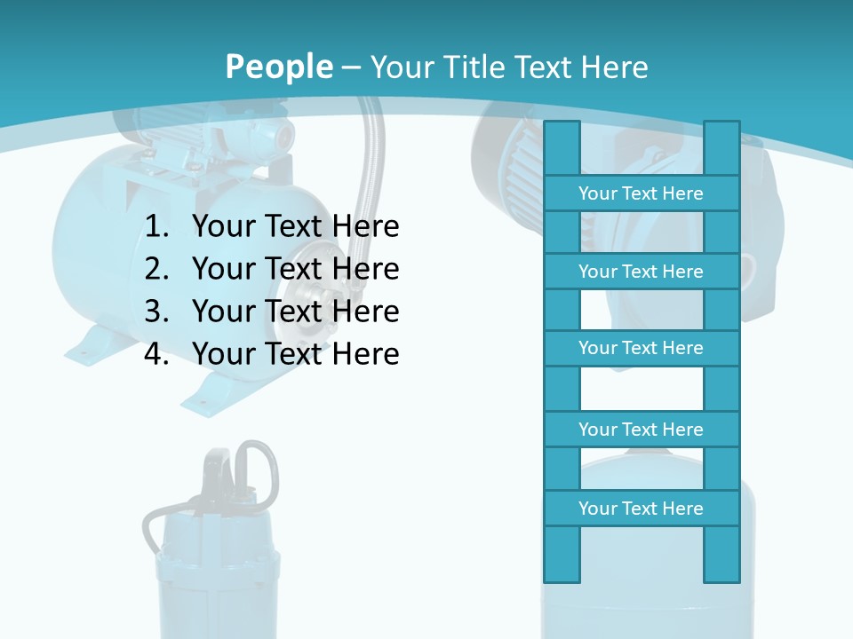 Water Backgrounds Pumps PowerPoint Template