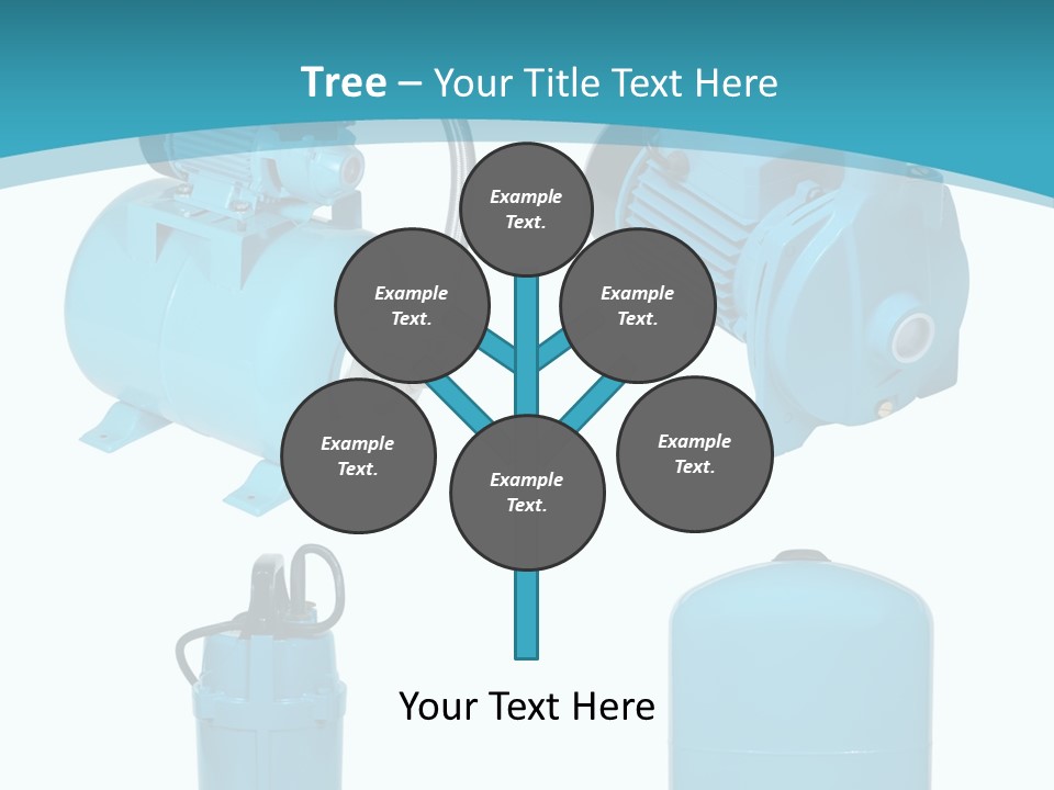 Water Backgrounds Pumps PowerPoint Template