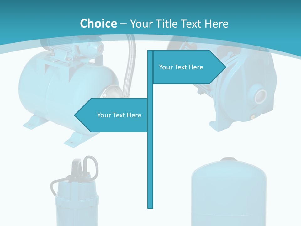 Water Backgrounds Pumps PowerPoint Template