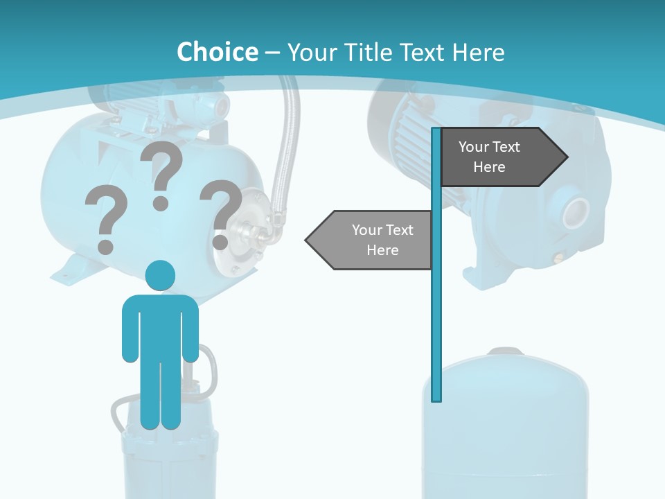 Water Backgrounds Pumps PowerPoint Template