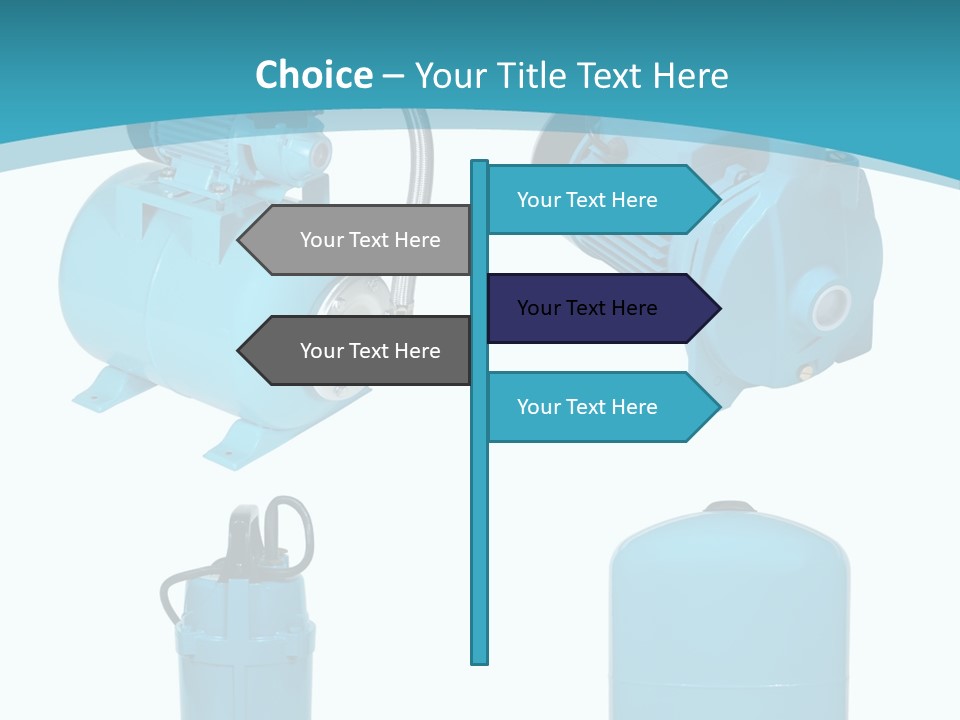 Water Backgrounds Pumps PowerPoint Template
