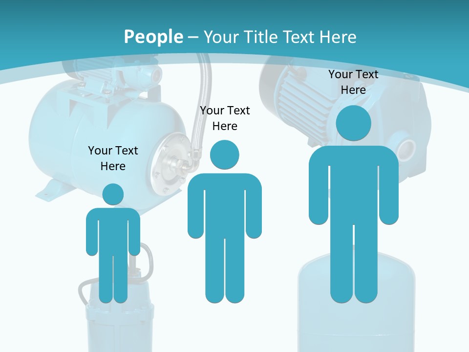 Water Backgrounds Pumps PowerPoint Template