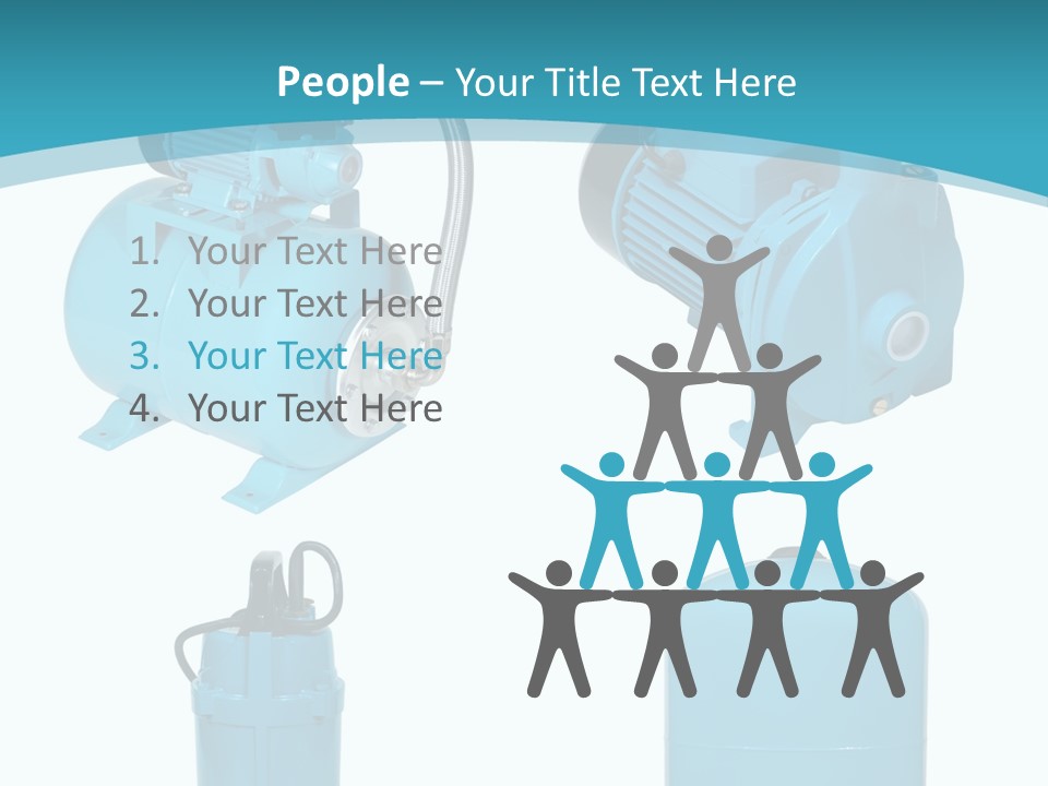 Water Backgrounds Pumps PowerPoint Template