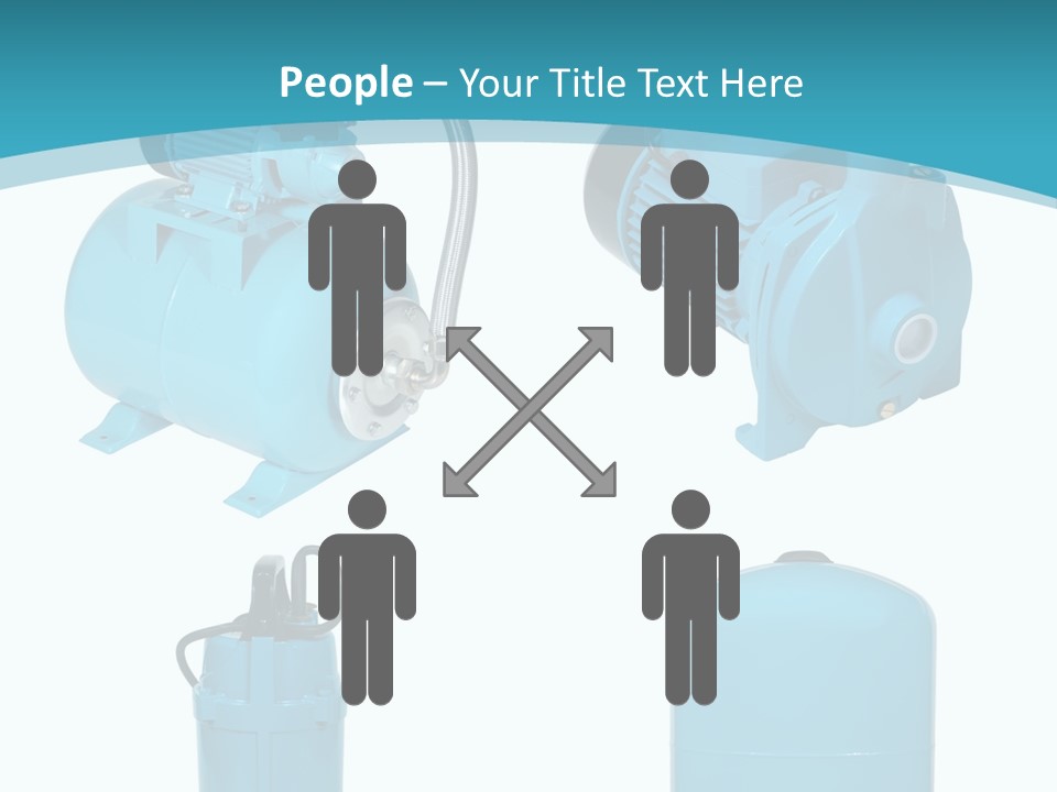Water Backgrounds Pumps PowerPoint Template