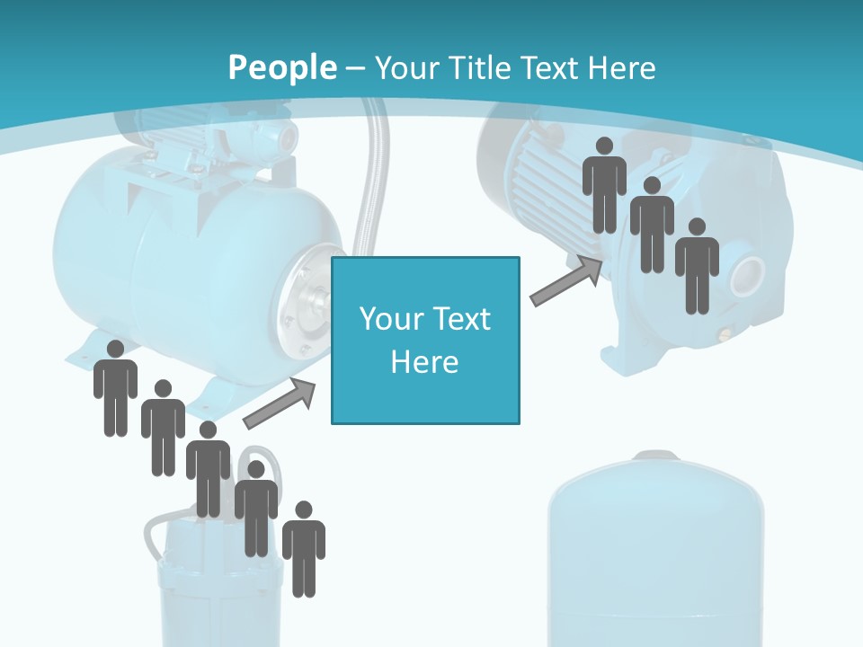 Water Backgrounds Pumps PowerPoint Template