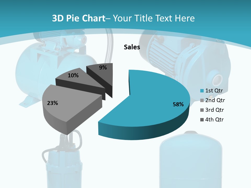 Water Backgrounds Pumps PowerPoint Template