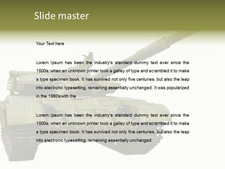 Mobile Weapon Target PowerPoint Template