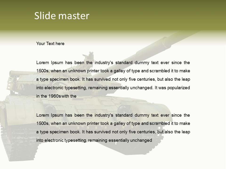 Mobile Weapon Target PowerPoint Template