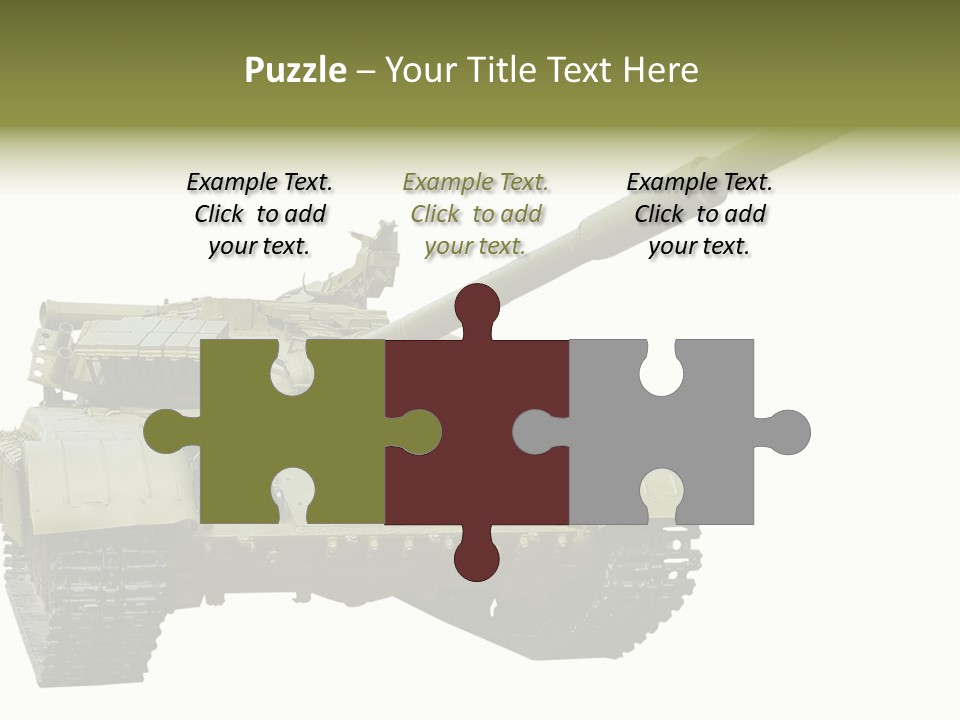 Mobile Weapon Target PowerPoint Template