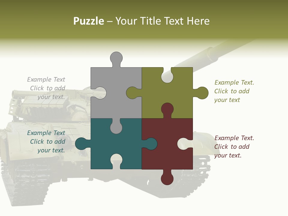 Mobile Weapon Target PowerPoint Template