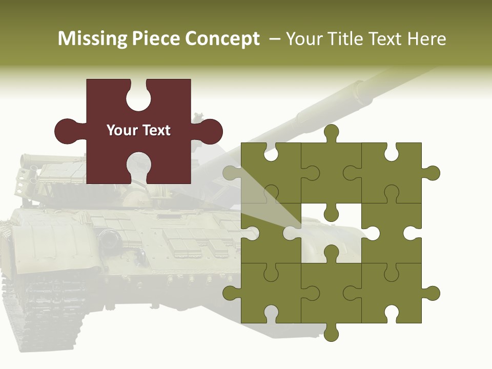 Mobile Weapon Target PowerPoint Template