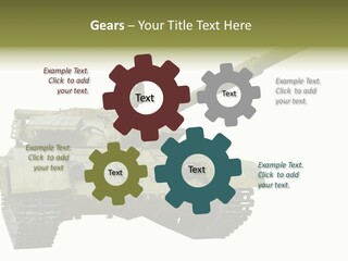 Mobile Weapon Target PowerPoint Template