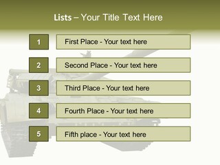 Mobile Weapon Target PowerPoint Template