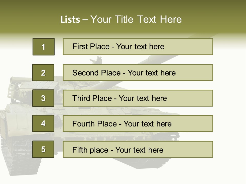 Mobile Weapon Target PowerPoint Template