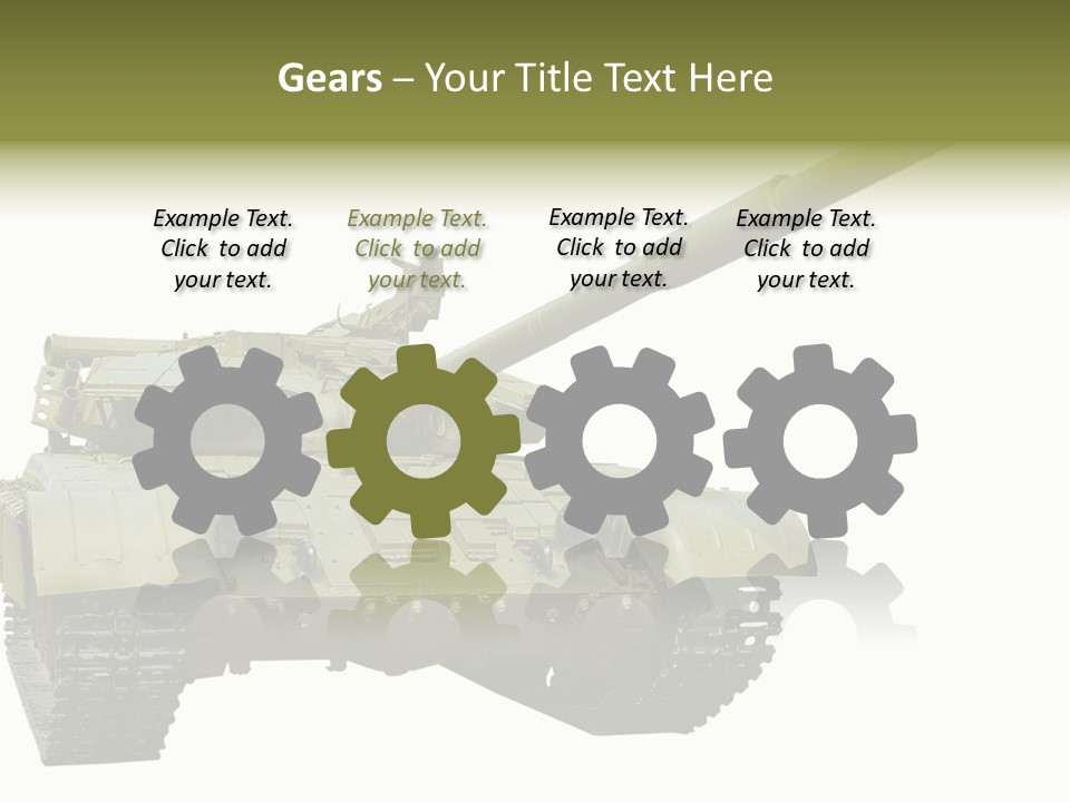 Mobile Weapon Target PowerPoint Template