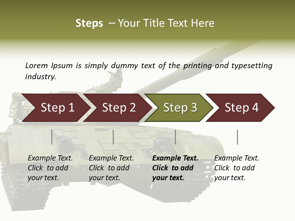 Mobile Weapon Target PowerPoint Template