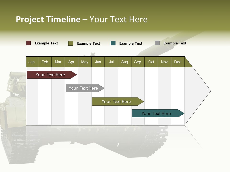 Mobile Weapon Target PowerPoint Template