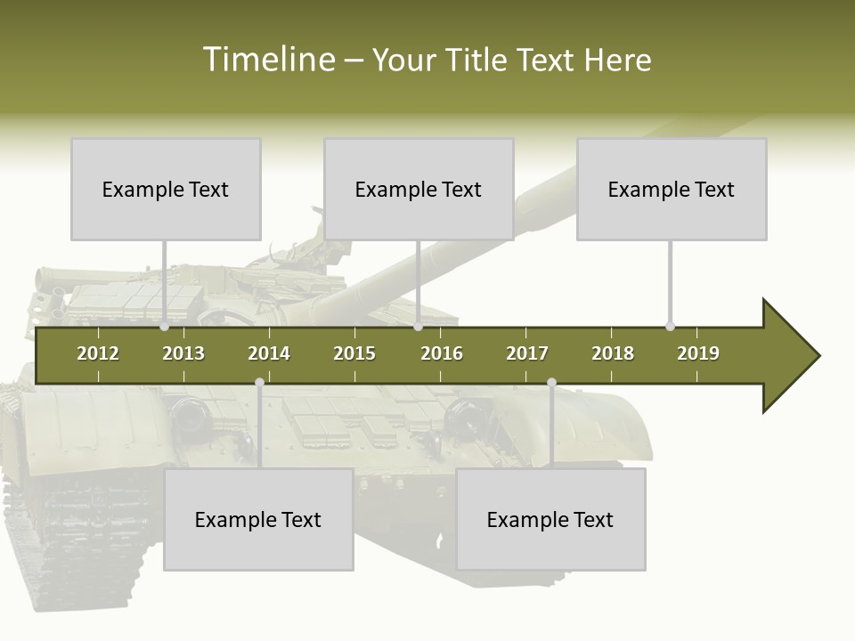 Mobile Weapon Target PowerPoint Template