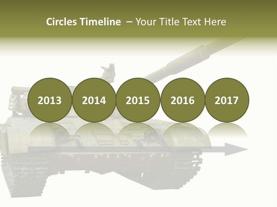 Mobile Weapon Target PowerPoint Template