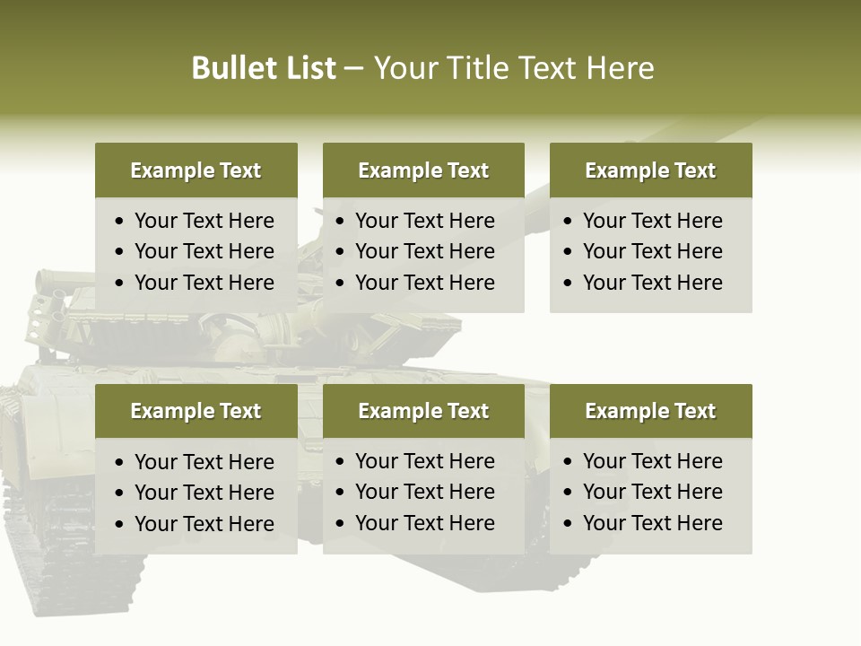 Mobile Weapon Target PowerPoint Template