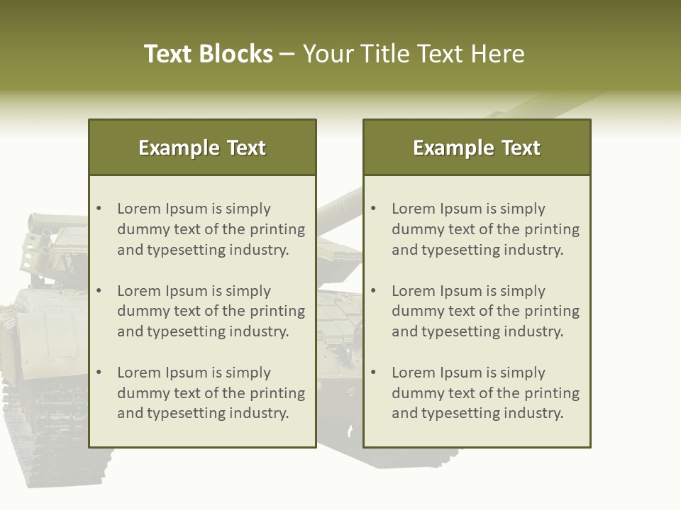 Mobile Weapon Target PowerPoint Template