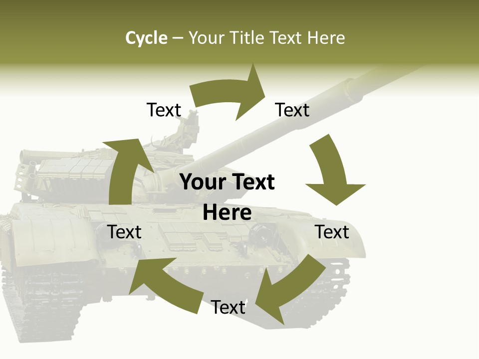 Mobile Weapon Target PowerPoint Template