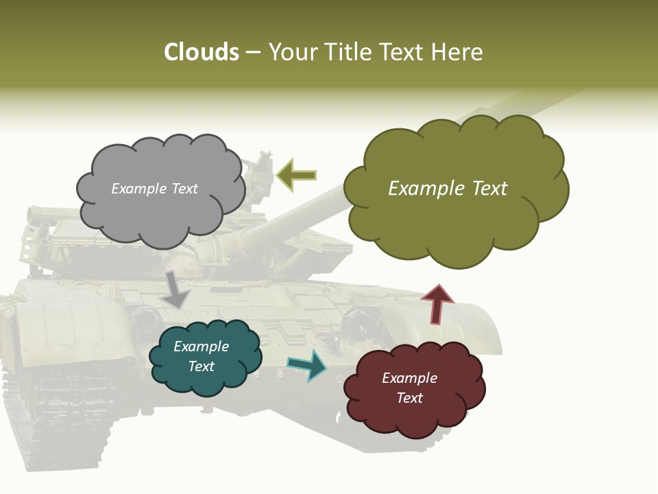 Mobile Weapon Target PowerPoint Template