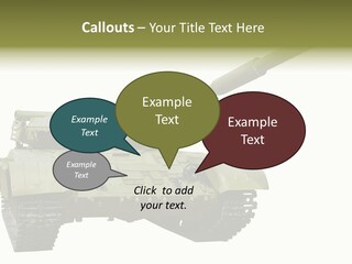 Mobile Weapon Target PowerPoint Template