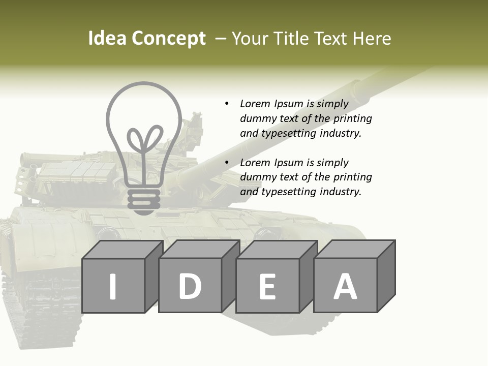 Mobile Weapon Target PowerPoint Template