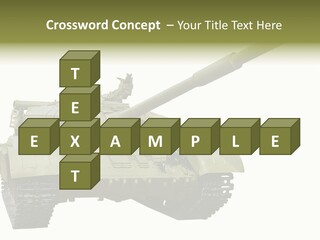 Mobile Weapon Target PowerPoint Template