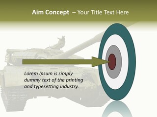 Mobile Weapon Target PowerPoint Template