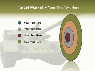 Mobile Weapon Target PowerPoint Template