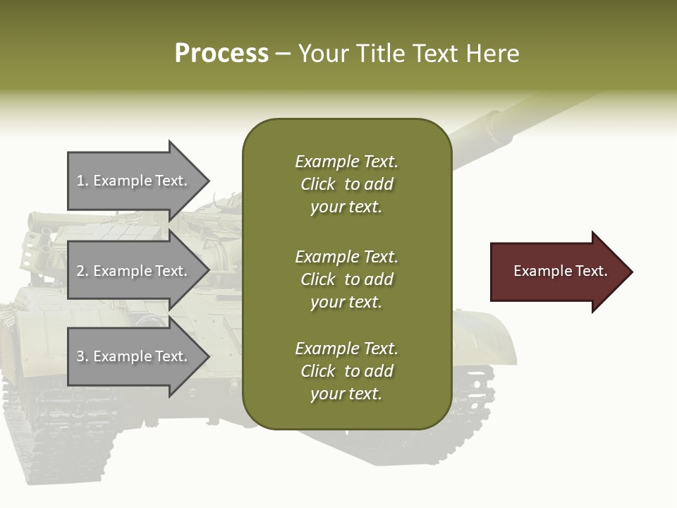 Mobile Weapon Target PowerPoint Template