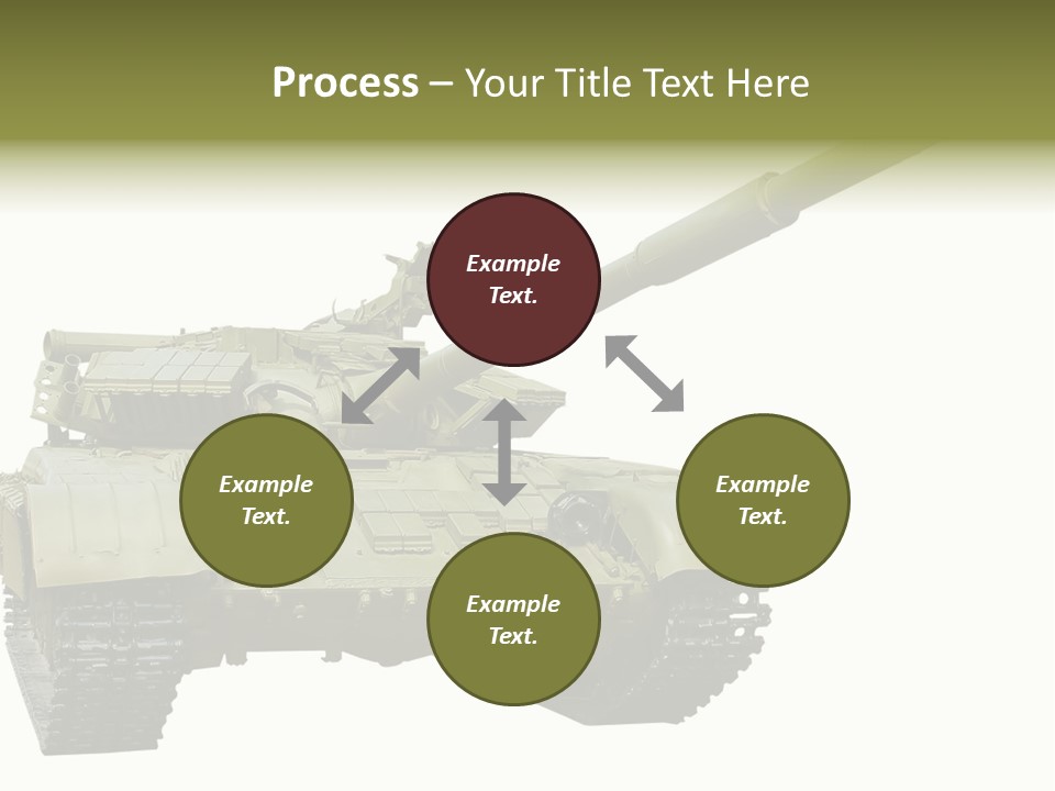 Mobile Weapon Target PowerPoint Template