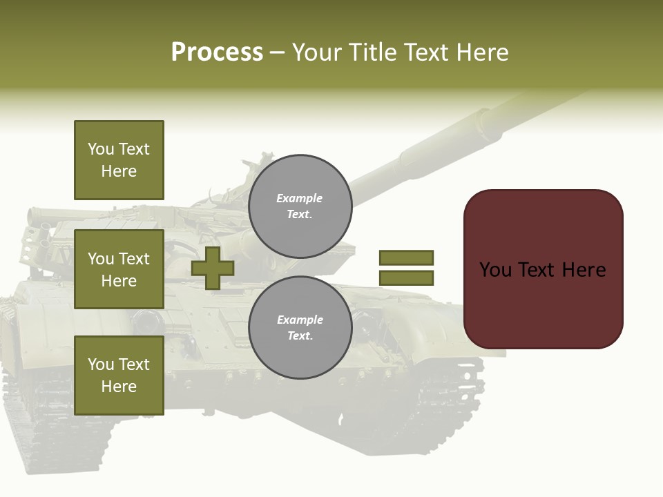 Mobile Weapon Target PowerPoint Template