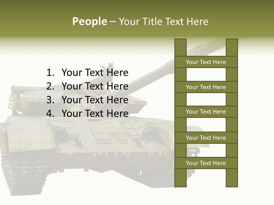 Mobile Weapon Target PowerPoint Template