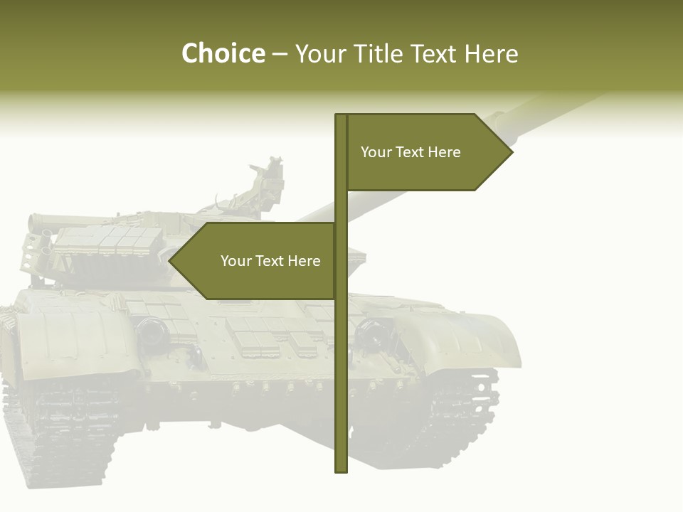 Mobile Weapon Target PowerPoint Template