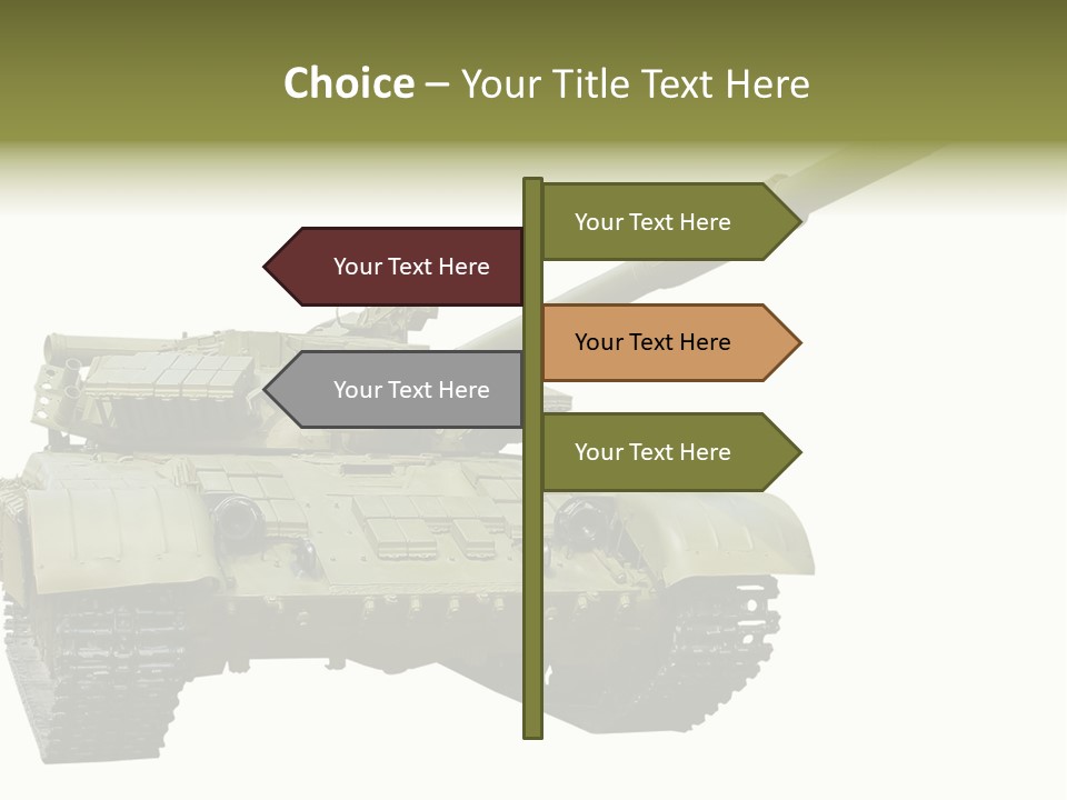 Mobile Weapon Target PowerPoint Template