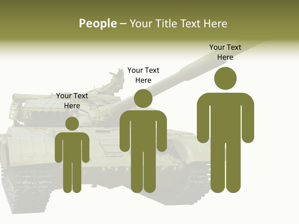 Mobile Weapon Target PowerPoint Template