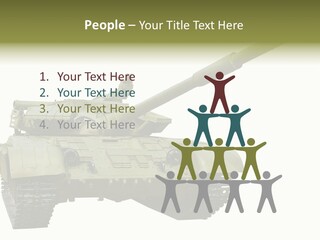 Mobile Weapon Target PowerPoint Template